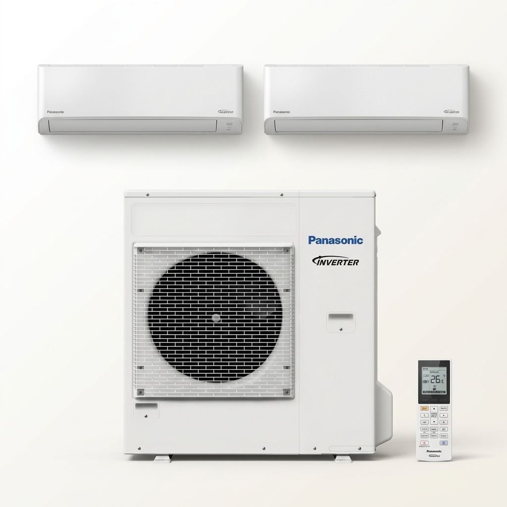 Panasonic 10 kW multi-split air conditioner indoor and outdoor units