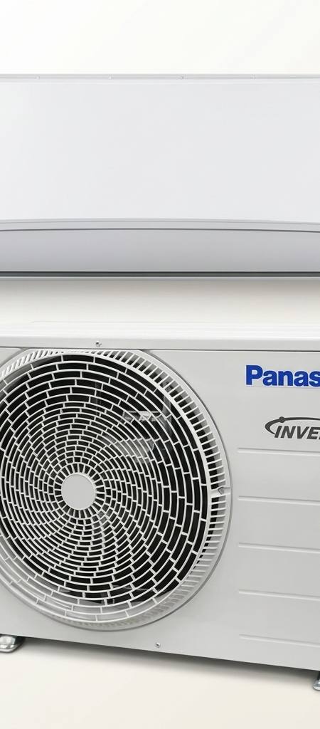 Panasonic 3.5 kW split system air conditioner indoor and outdoor units