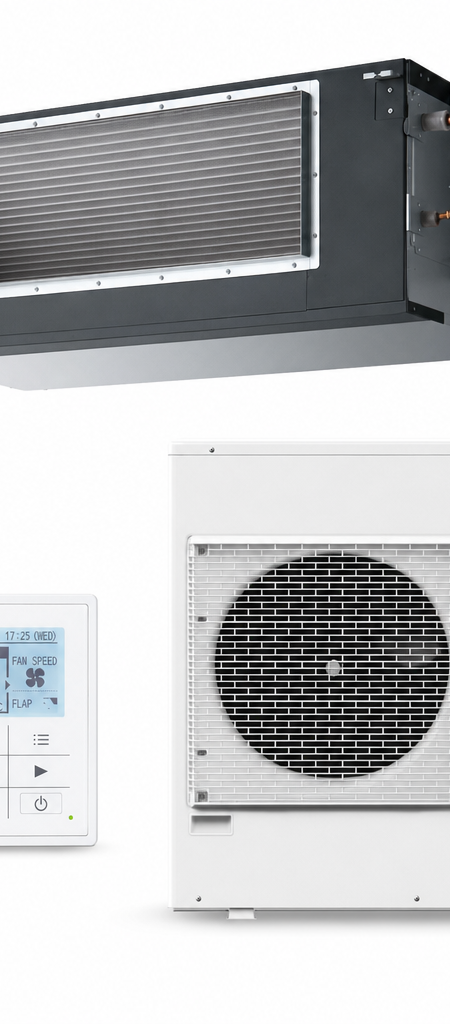 Panasonic 7.1 kW ducted air conditioner indoor and outdoor units