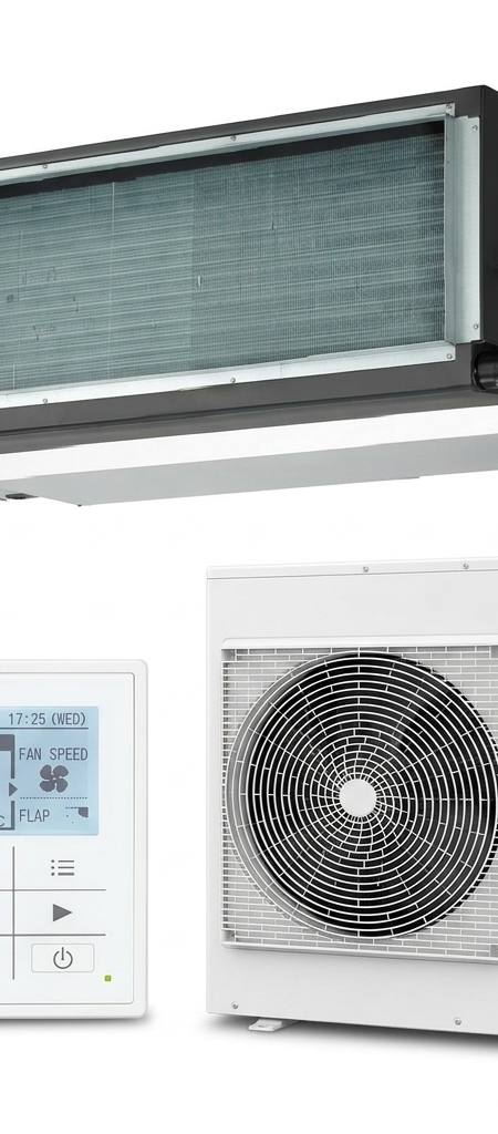 Panasonic 7.1 kW ducted air conditioner indoor and outdoor units