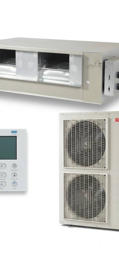 Rinnai 17 kW ducted air conditioner indoor and outdoor units