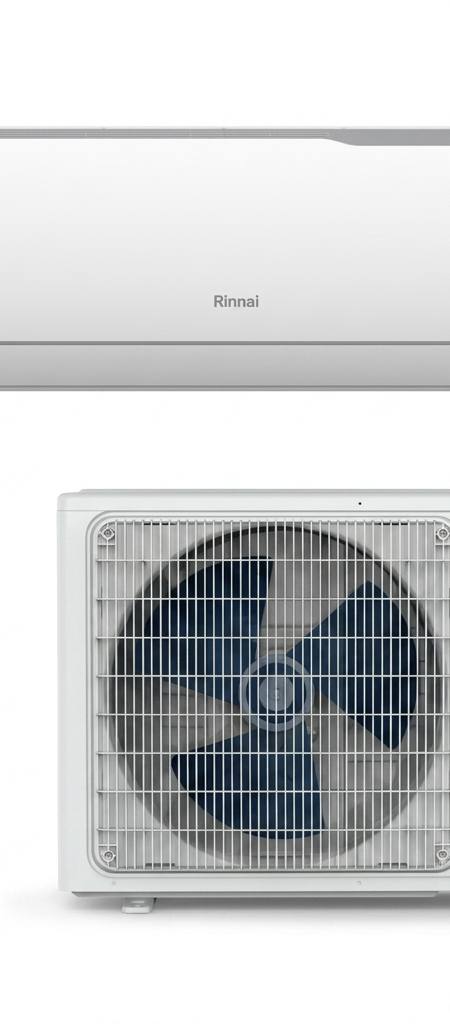 Rinnai 5 kW split system air conditioner indoor and outdoor units
