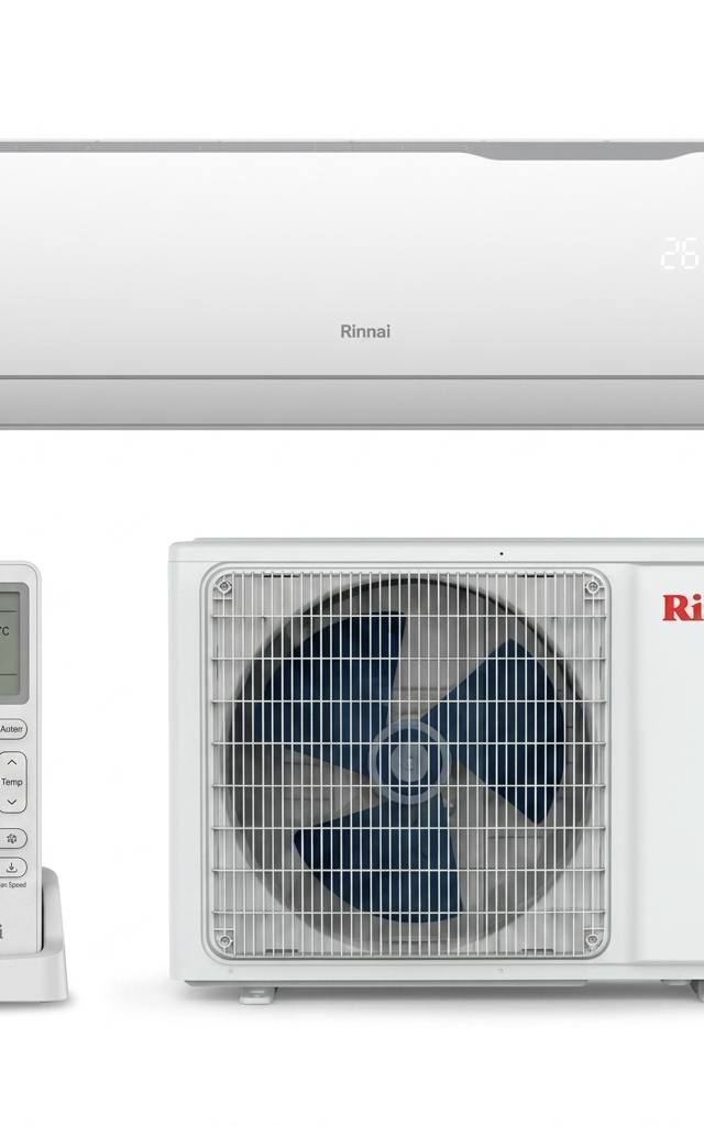 Rinnai 5 kW split system air conditioner indoor and outdoor units