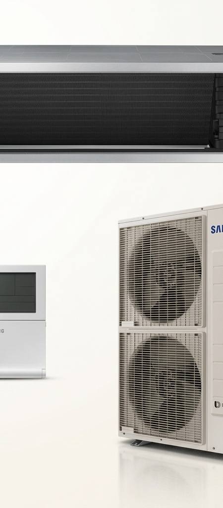 Samsung 18 kW three-phase ducted air conditioner indoor and outdoor units