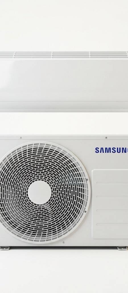 Samsung 2.5 kW split system air conditioner indoor and outdoor units