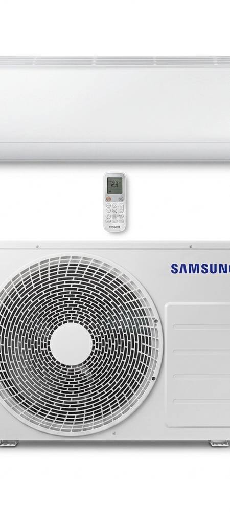 Samsung 5 kW split system air conditioner indoor and outdoor units
