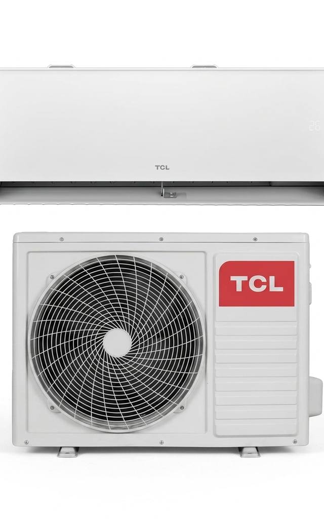 TCL 2.5 kW split system air conditioner indoor and outdoor units