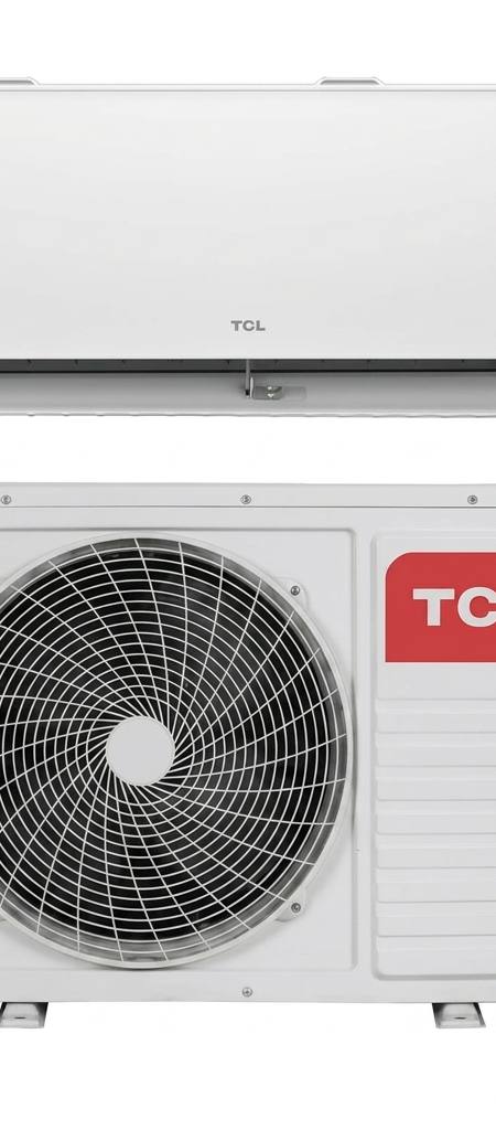 TCL 3.5 kW split system air conditioner indoor and outdoor units