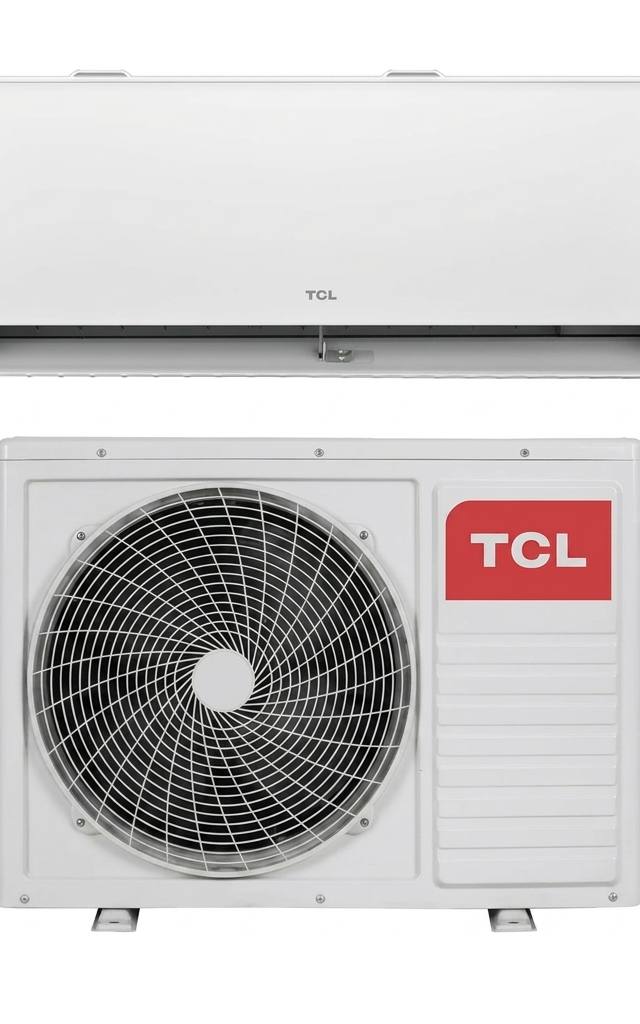 TCL 3.5 kW split system air conditioner indoor and outdoor units