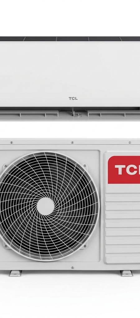 TCL 7.2 kW split system air conditioner indoor and outdoor units