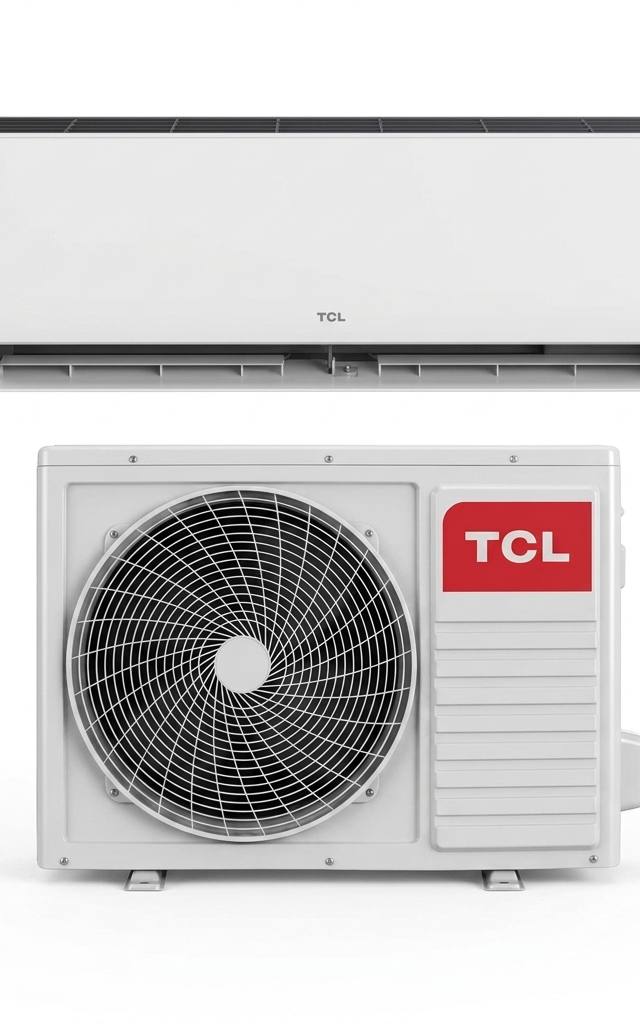 TCL 7.2 kW split system air conditioner indoor and outdoor units