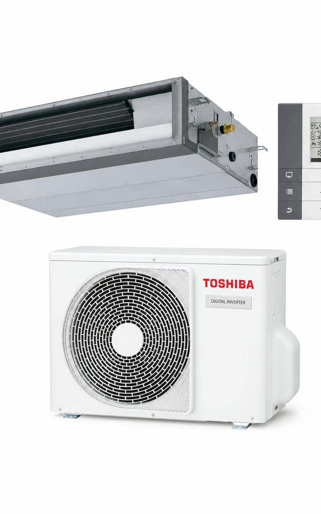 Toshiba 10 kW ducted air conditioner indoor and outdoor units