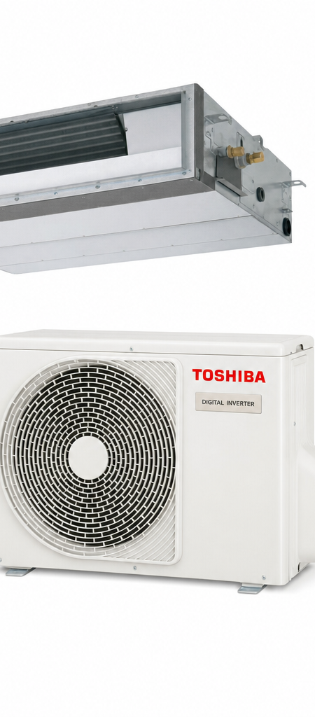 Toshiba 10 kW ducted air conditioner indoor and outdoor units