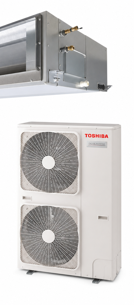 Toshiba 14 kW ducted air conditioner indoor and outdoor units