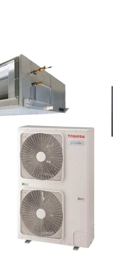 Toshiba 24 kW three-phase ducted air conditioner indoor and outdoor units