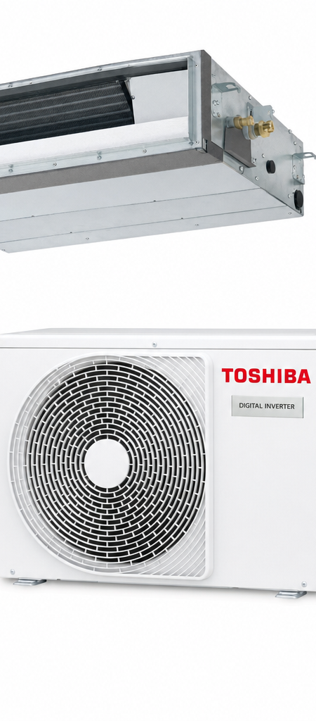 Toshiba 5 kW ducted air conditioner indoor and outdoor units