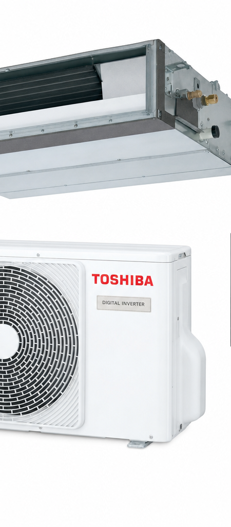 Toshiba 7.1 kW ducted air conditioner indoor and outdoor units